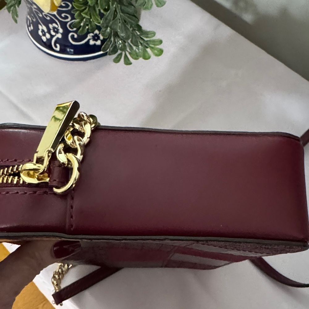 Michael Kors Patchwork Burgundy Crossbody Bag - Picture 8 of 13